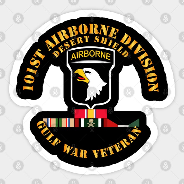 101st Airborne Division - Desert Shield w Svc Sticker by twix123844